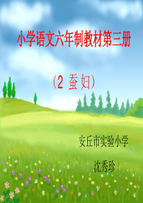 人教版小学六年级语文蚕妇