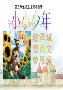 六年级下册品德与社会《第15课 小小少年》