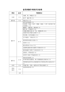 备用床操作流程