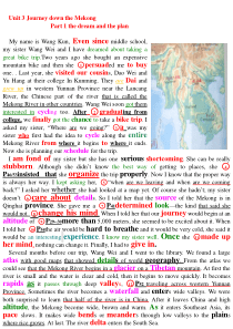 人教版高中英语Unit-3课文电子版-word编辑