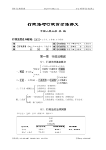 2012司法考试行政法讲义
