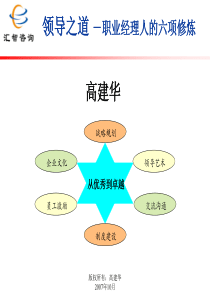 领导之道课件(高建华)
