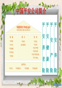 平安保险险种