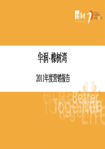华润・橡树湾2011,年度营销报告