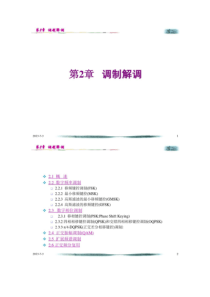 第2章 调制解调  数字移动通信课件解析