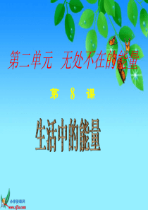 第8课生物中的能量