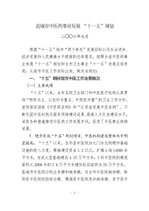 盐城市中医药事业发展