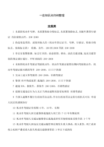 2015年驾照考试知识点归纳整理,及注意问题