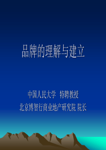 品牌的理解与建立(北大EMBA课件)