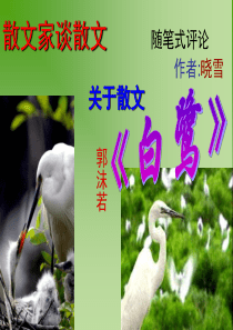 13、散文家谈散文
