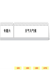 2014届高三地理(新课标)三轮复习三级排查大提分考前冲刺课件：专题六 天气与气候