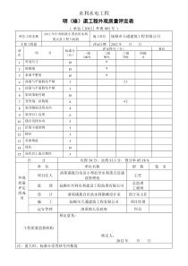 八标段防渗渠工程工程外观质量评定实施方案
