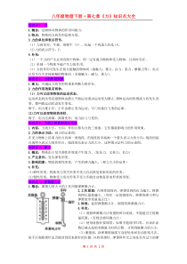 最新人教版初中物理第七章《力》知识点大全
