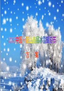 2017中国・首届激光冰雪旅游节策划案