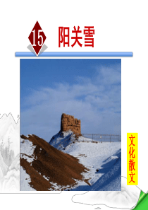 阳关雪ppt