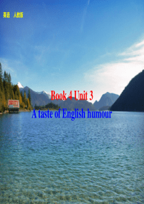 2014届高三英语人教版大一轮复习讲义课件 Book 4 Unit 3 A taste of Eng