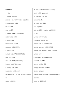 新概念二册1-8课课堂笔记