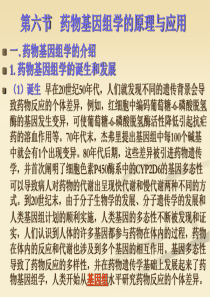 第六节药物基因组学的原理与应用