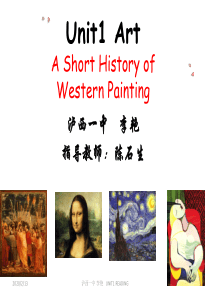Unit6 art a short history of western painting