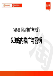 2012全最新淘宝大学_网店运营专才培训_第6章_3网店推广