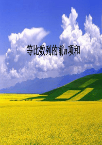 等比数列的前n项和优质课比赛课件
