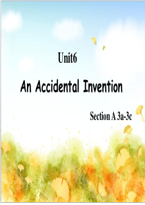 新目标九年级英语公开课unit6 When was it invented？SectionA3a-3