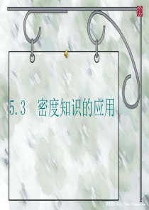 5.3密度知识的应用课件 粤教沪版