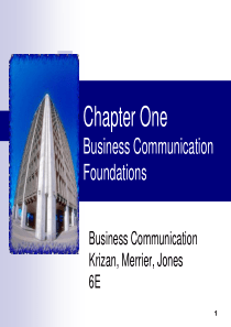 Business Communication Chapter1