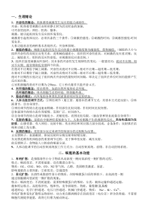 【2019年整理】福建临床医学专升本生理学材料