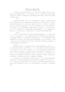 团员自我评议