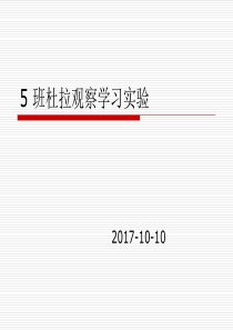 5班杜拉社会学习理论