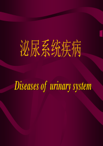 [病理学]泌尿系统疾病
