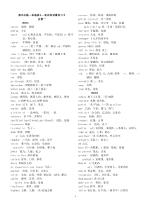 人教版高中英语单词