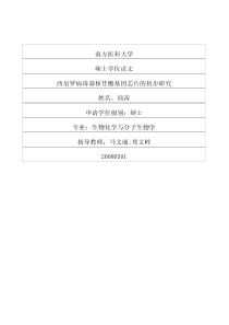 西尼罗病毒寡核苷酸基因芯片的初步研究