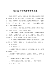 选优评模实施方案
