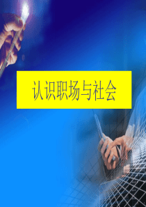 大学生的职业生涯规划之认识职场与社会.