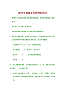 酒吧筹备（DOC66页）
