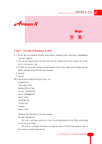 外贸英语函电1-14答案