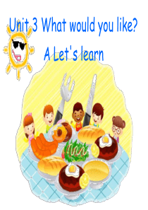 pep2014新版五年级英语上册Unit3 What would you like  A  lear