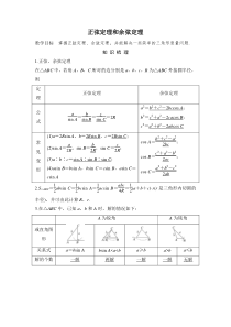正弦定理和余弦定理专题及解析
