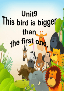 湘少版六年级英语上册Unit9(课时2)This bird is bigger than the f
