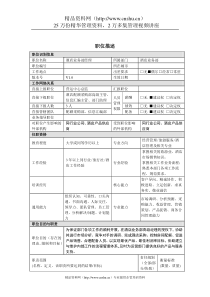 酒店业务部经理岗位说明书