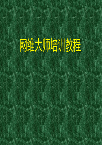 网维大师培训教程详解