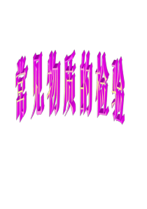 94常见物质的检验