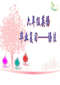 小学英语毕业语法复习@无忧PPT