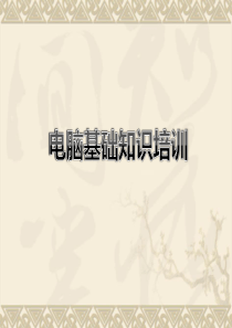 公司员工电脑基本知识内部培训资料