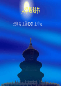 大学规划书