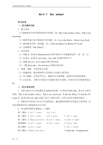 小学四年级英语下册教案人教版