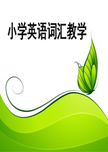 84小学英语词汇教学