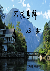 《不求甚解》最新ppt课件